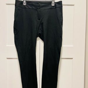 Vince Camuto black zipper ponte pants, size 8